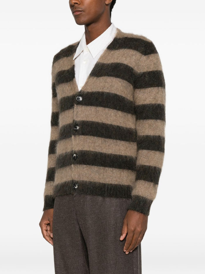 Amaranto Cardigan Marrone Uomo 3