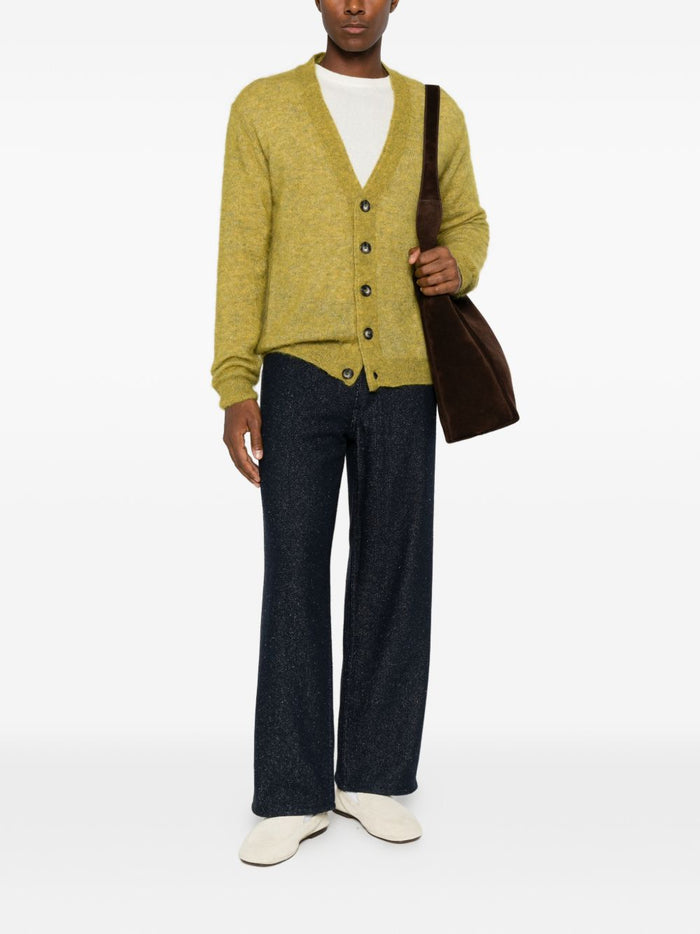 Amaranto Cardigan Verde Uomo 4