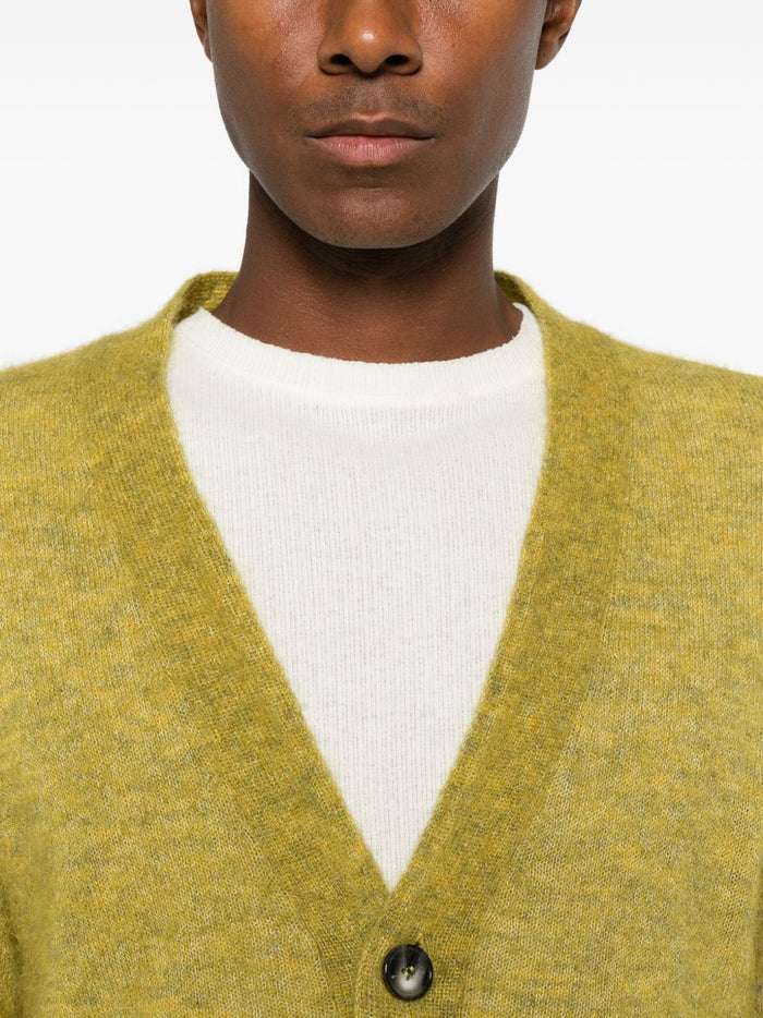Amaranto Cardigan Verde Uomo 5