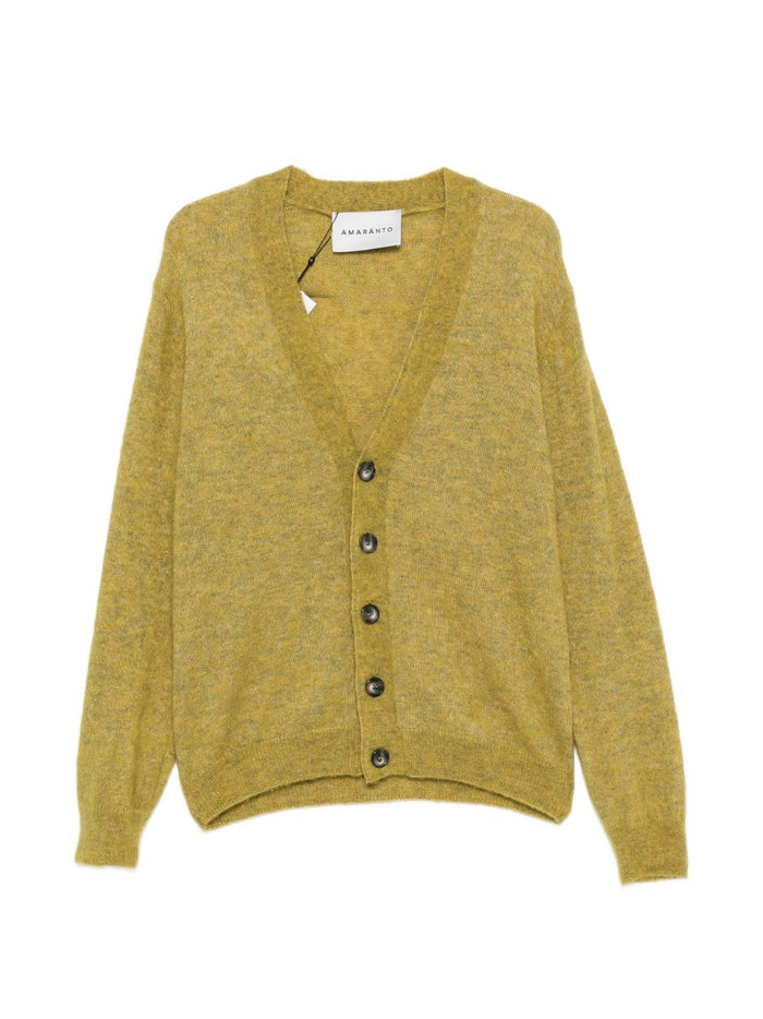Amaranto Cardigan Verde Uomo 1