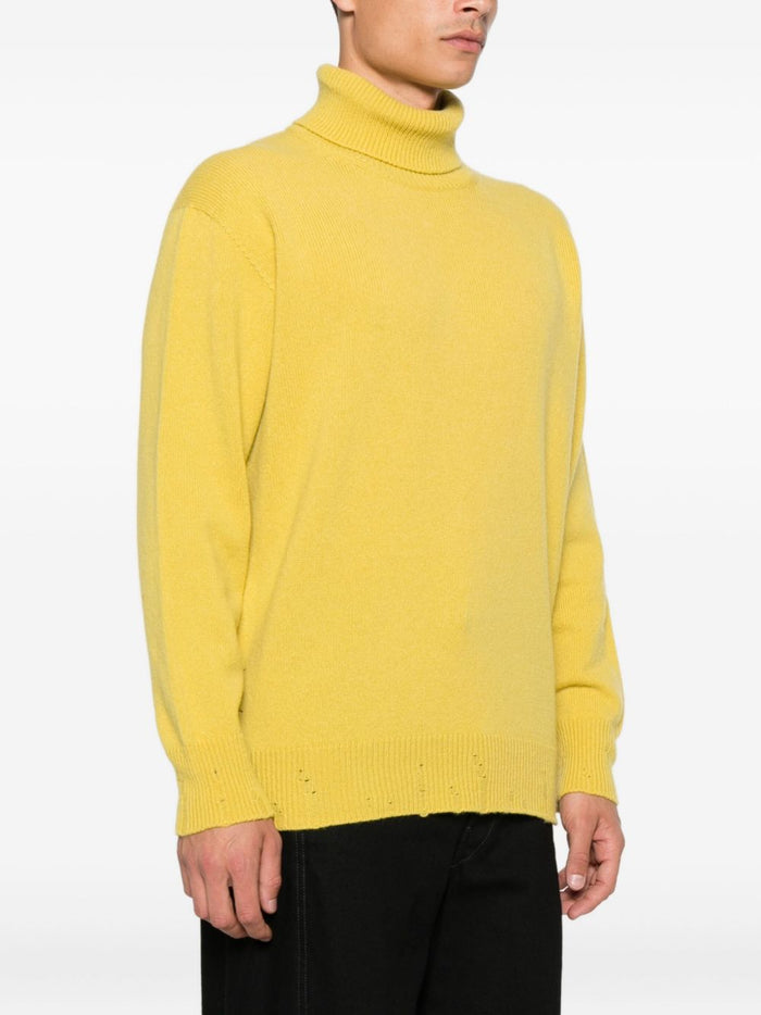Amaranto Maglia Giallo Uomo Collo Alto 1