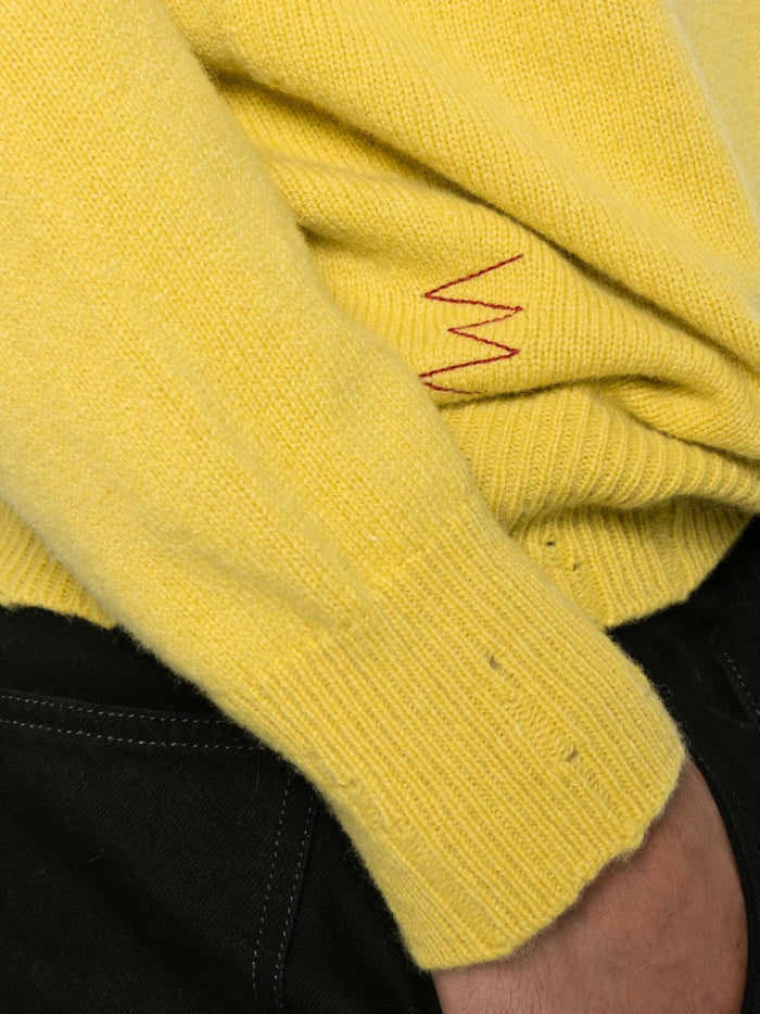 Amaranto Maglia Giallo Uomo Collo Alto 4