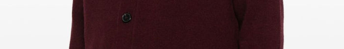 Amaranto Cardigan Bordeaux Uomo con Bottoni - Dipierro