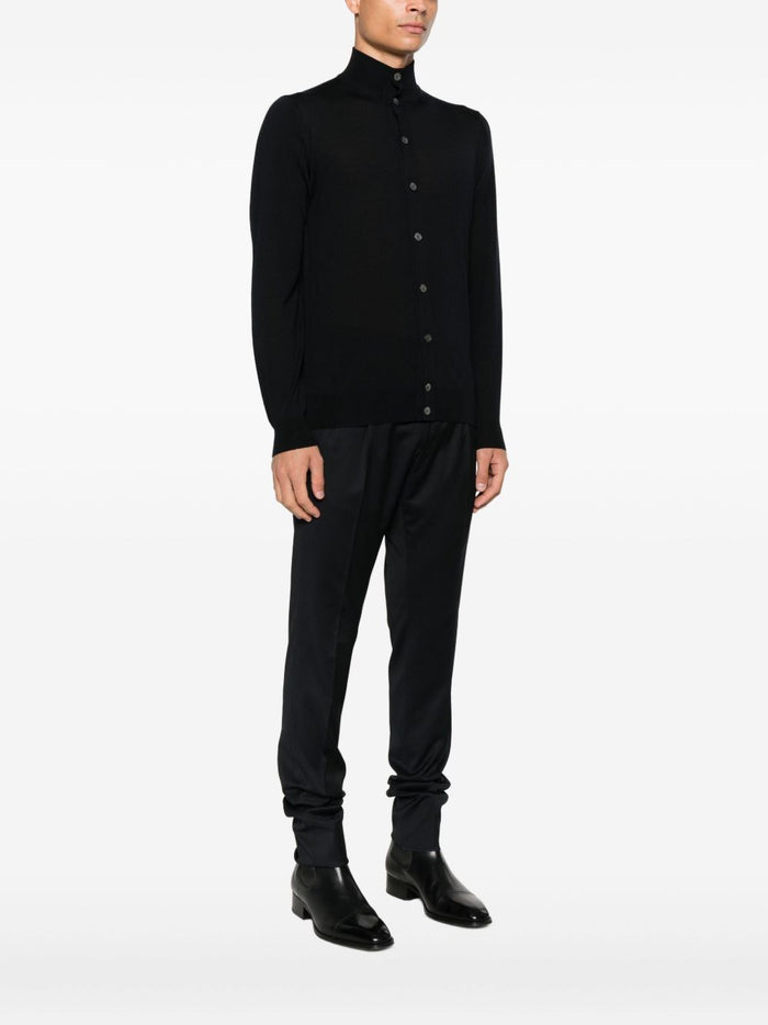 Filippo De Laurentis Cardigan Blu Uomo con Bottoni 2