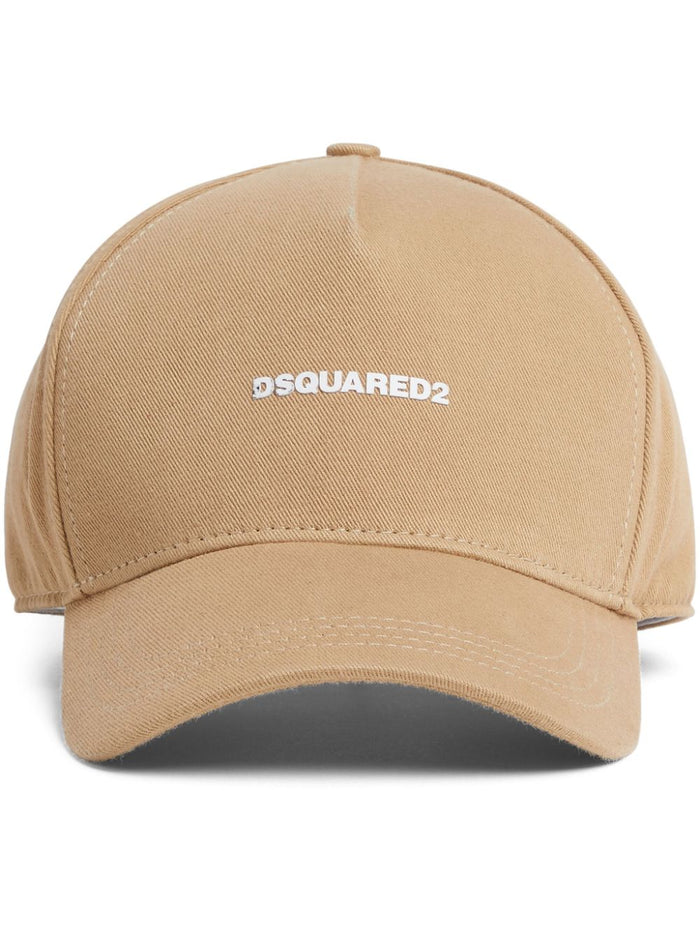 Dsquared2 Cappellino Marrone Uomo Stampa Logo 1