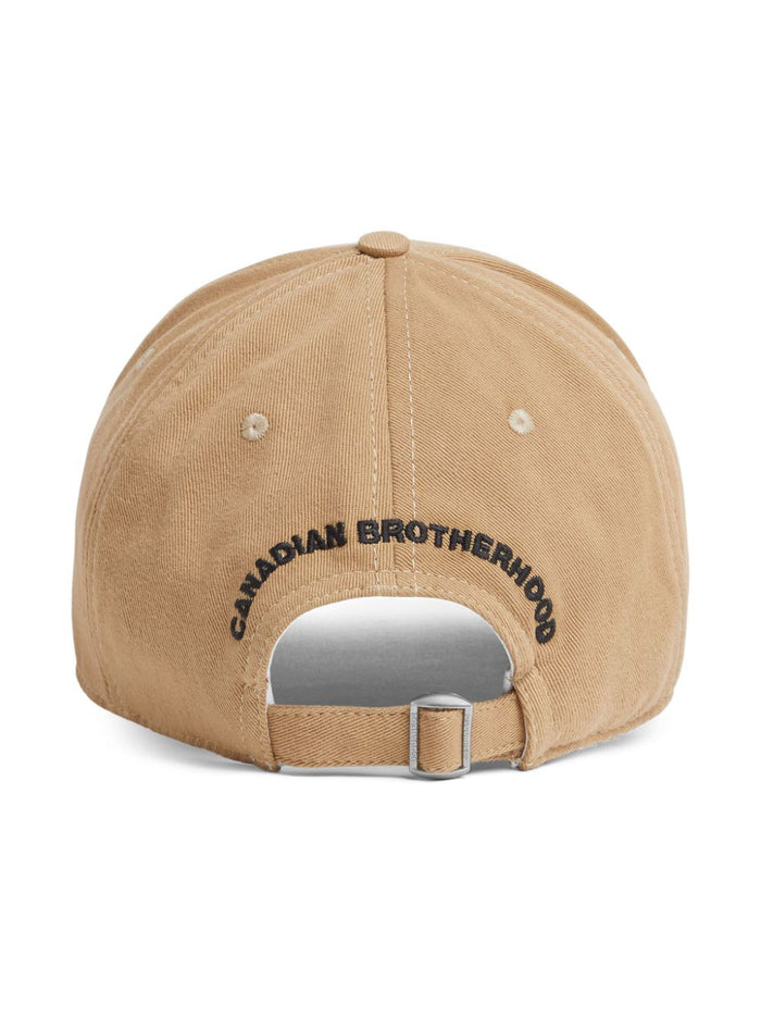 Dsquared2 Uomo Cappellino Marrone Stampa Logo 2