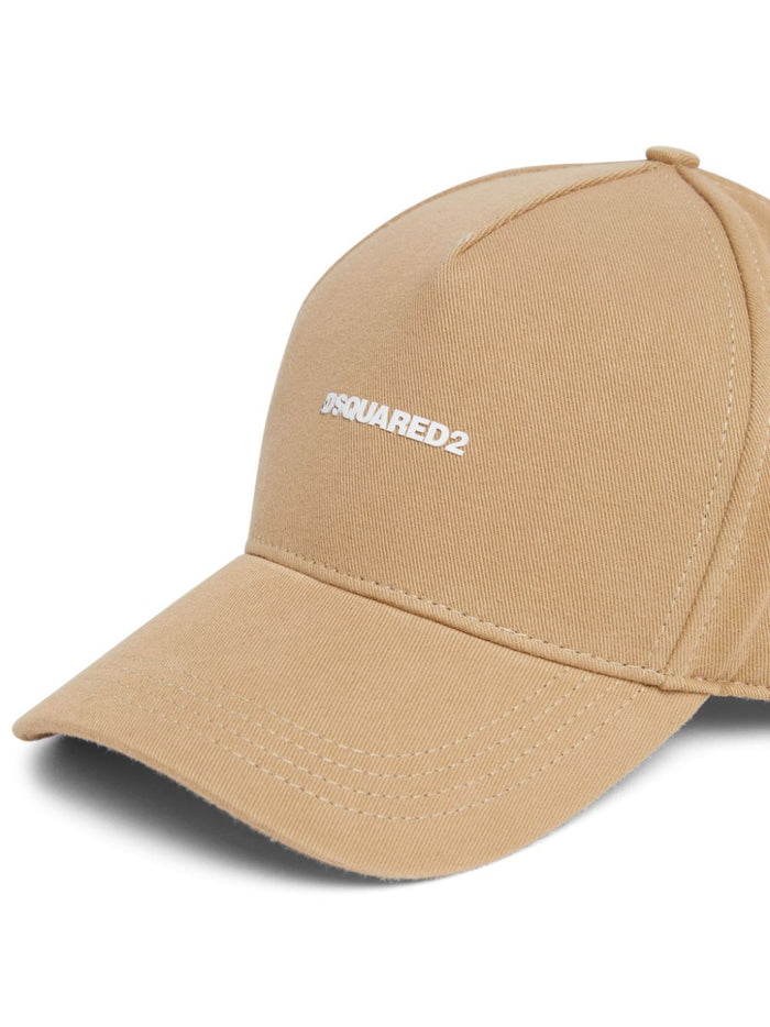 Dsquared2 Uomo Cappellino Marrone Stampa Logo 3