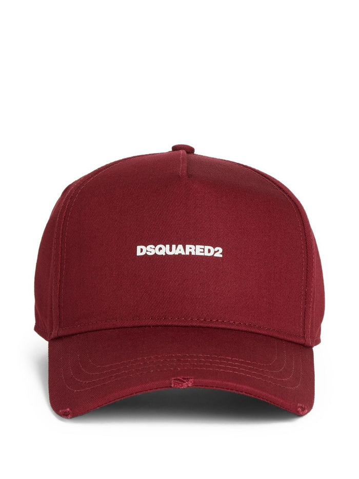 Dsquared2 Herren Rote Cap mit Logo-Print 1