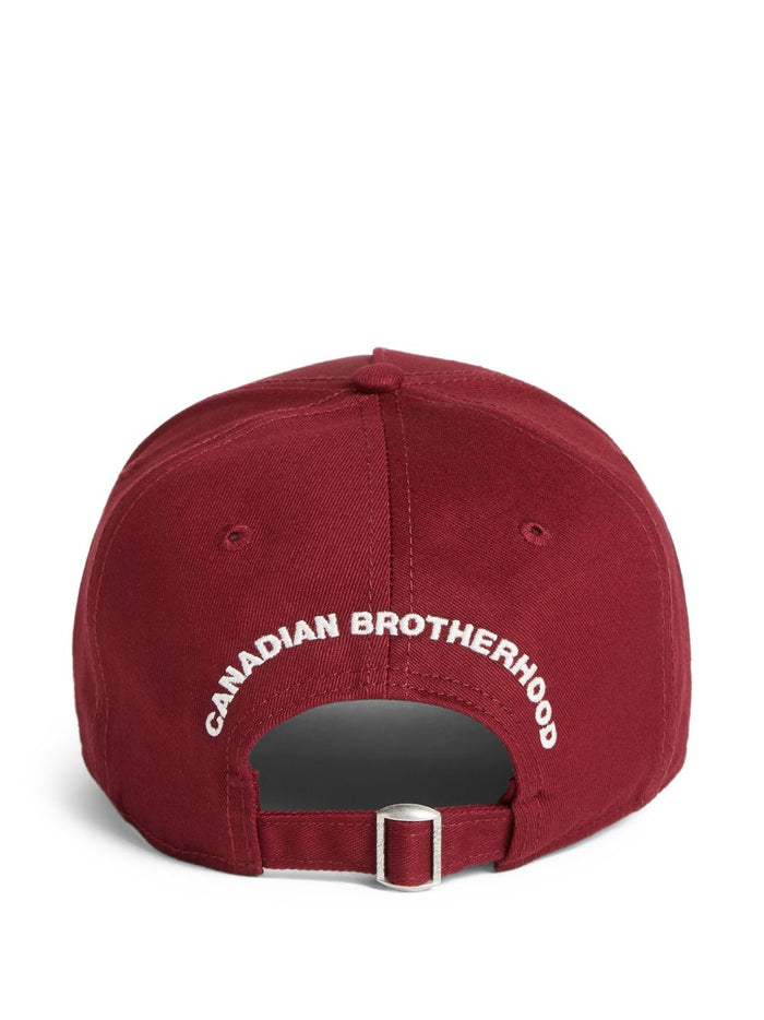Dsquared2 Herren Rote Cap mit Logo-Print 3