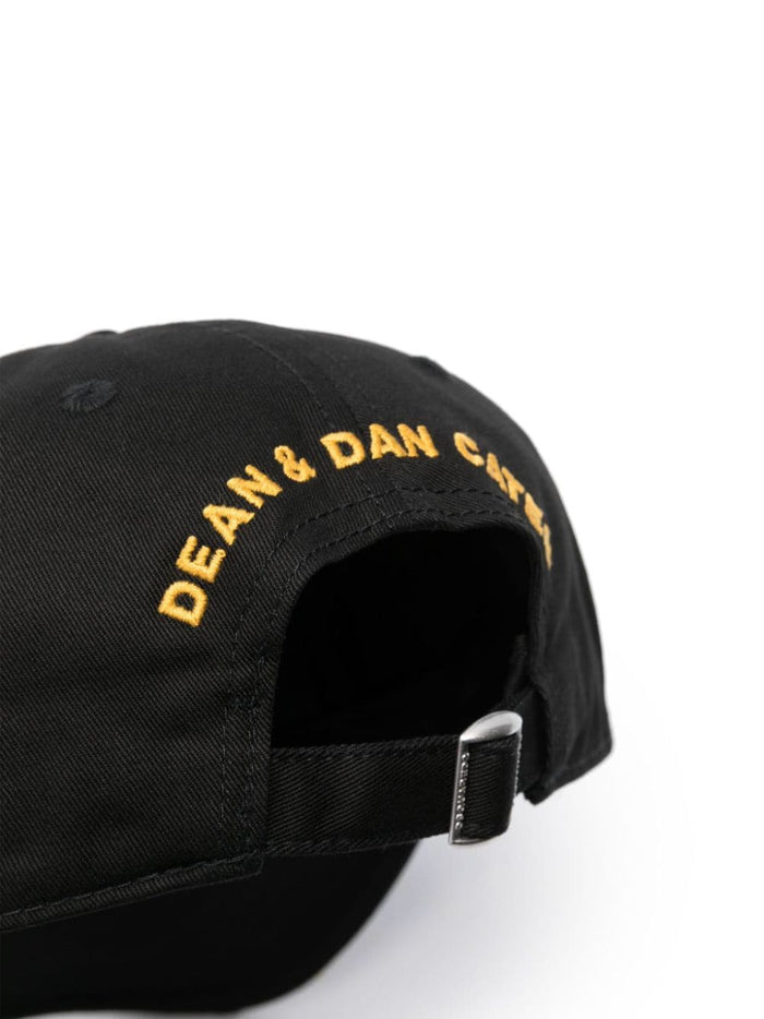 Dsquared2 Herren Schwarze Cap mit Logo-Stickerei 2