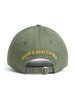 Dsquared2 Cappellino Verde Uomo Ricamo Logo 3