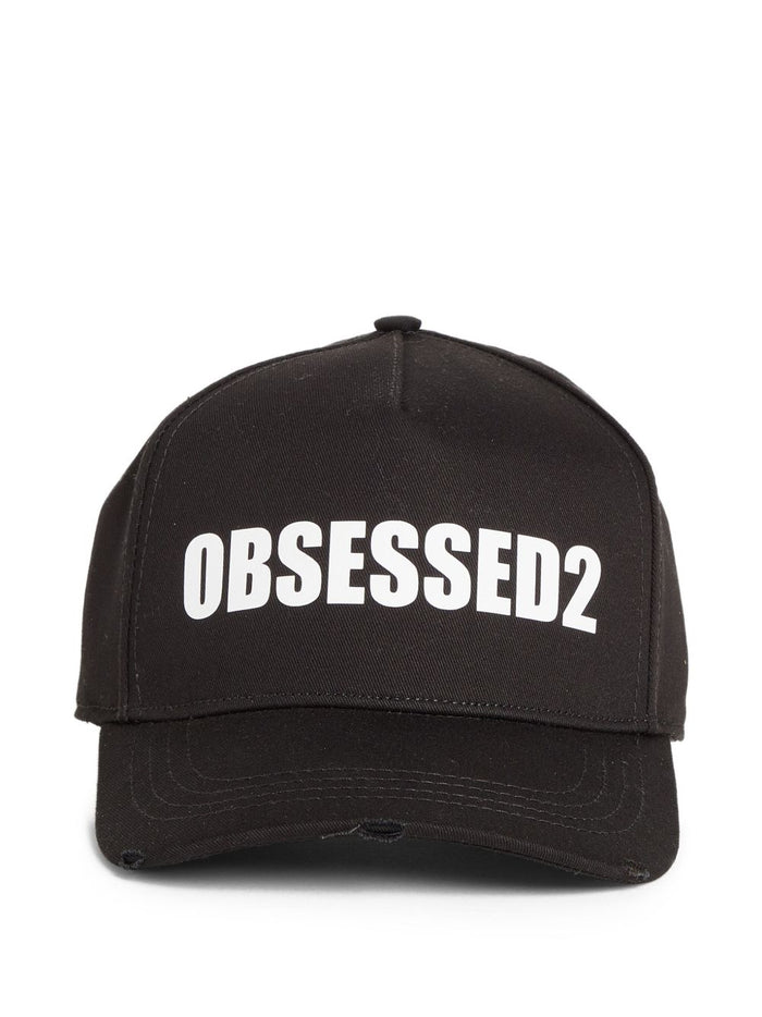 Dsquared2 Cappellino Nero Uomo Obsessed2 1