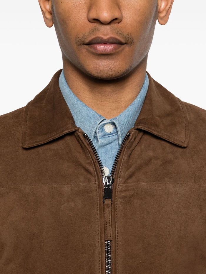 Bully Giubbotto Marrone Moro Uomo Pelle Scamosciata 4