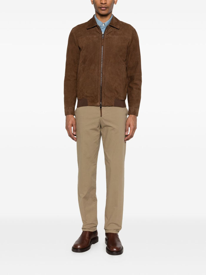 Bully Giubbotto Marrone Moro Uomo Pelle Scamosciata 2