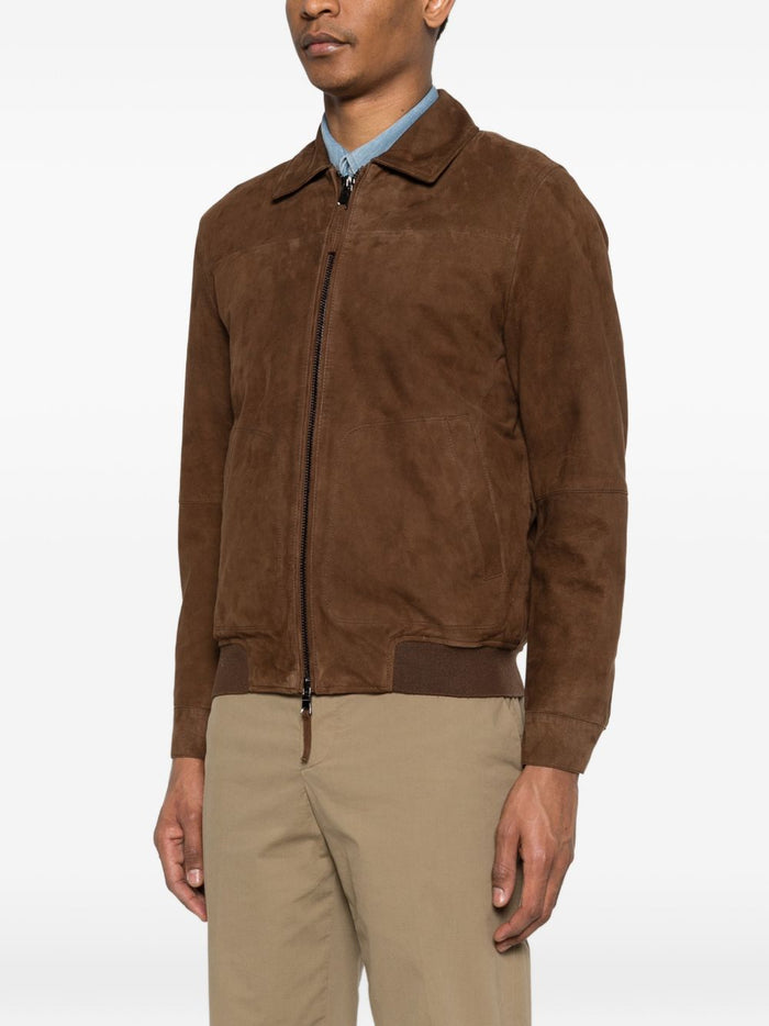 Bully Giubbotto Marrone Moro Uomo Pelle Scamosciata 1