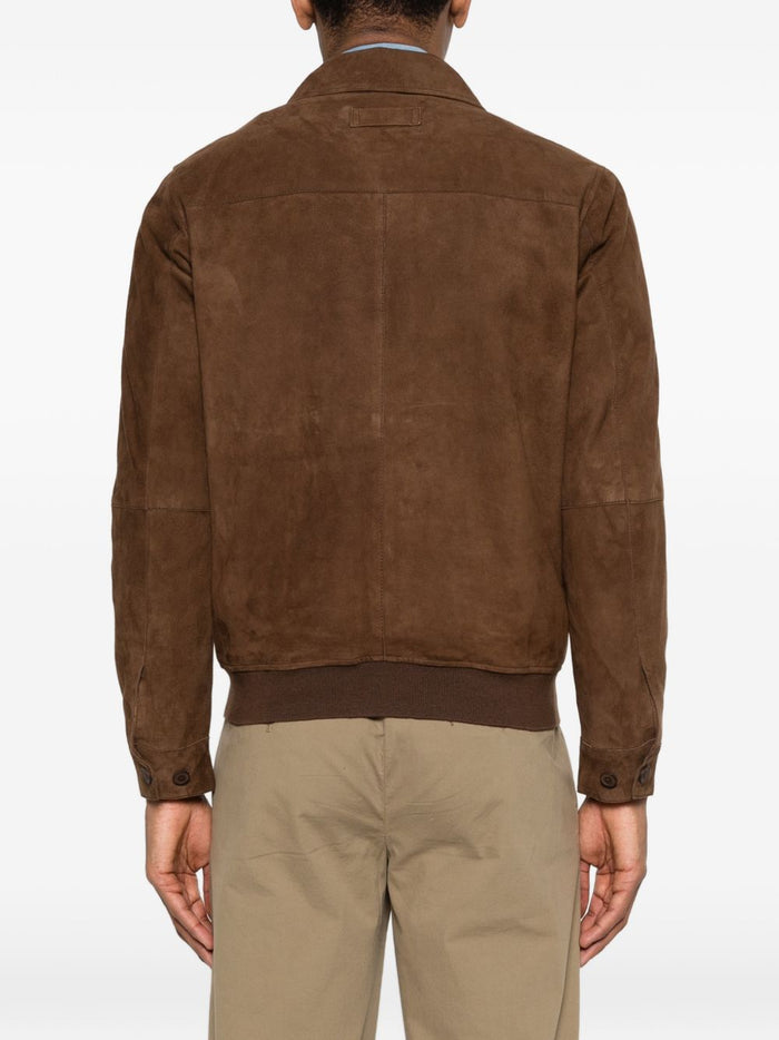 Bully Giubbotto Marrone Moro Uomo Pelle Scamosciata 3