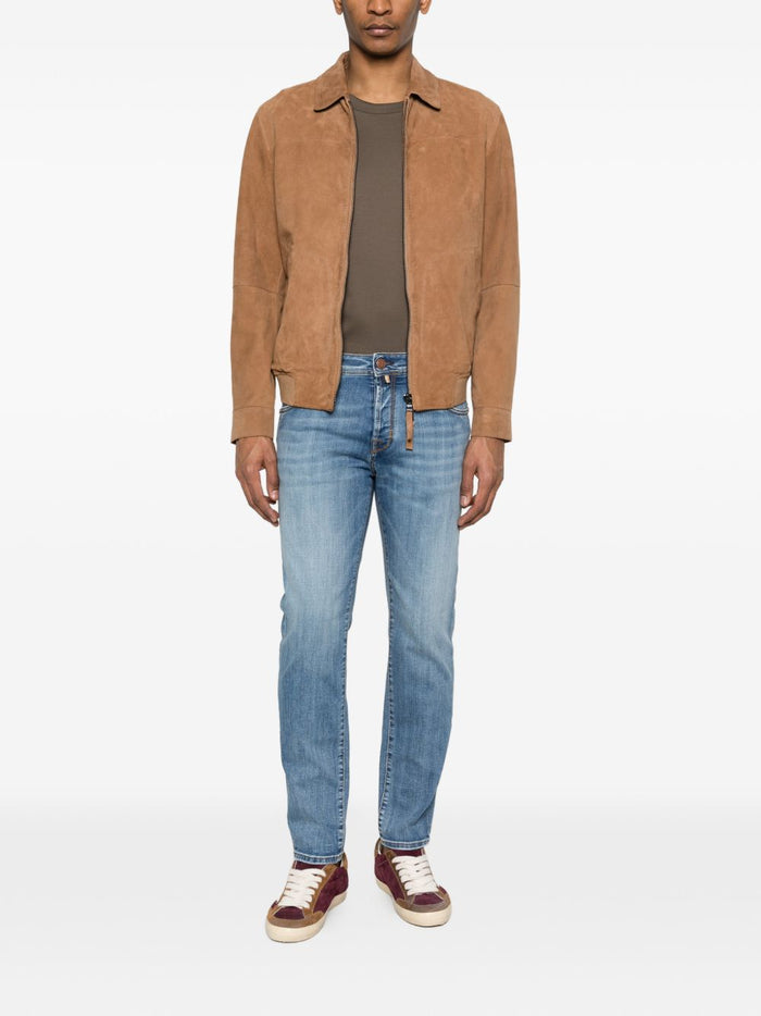 Bully Giubbotto Marrone Nocciola Uomo Pelle Scamosciata 2