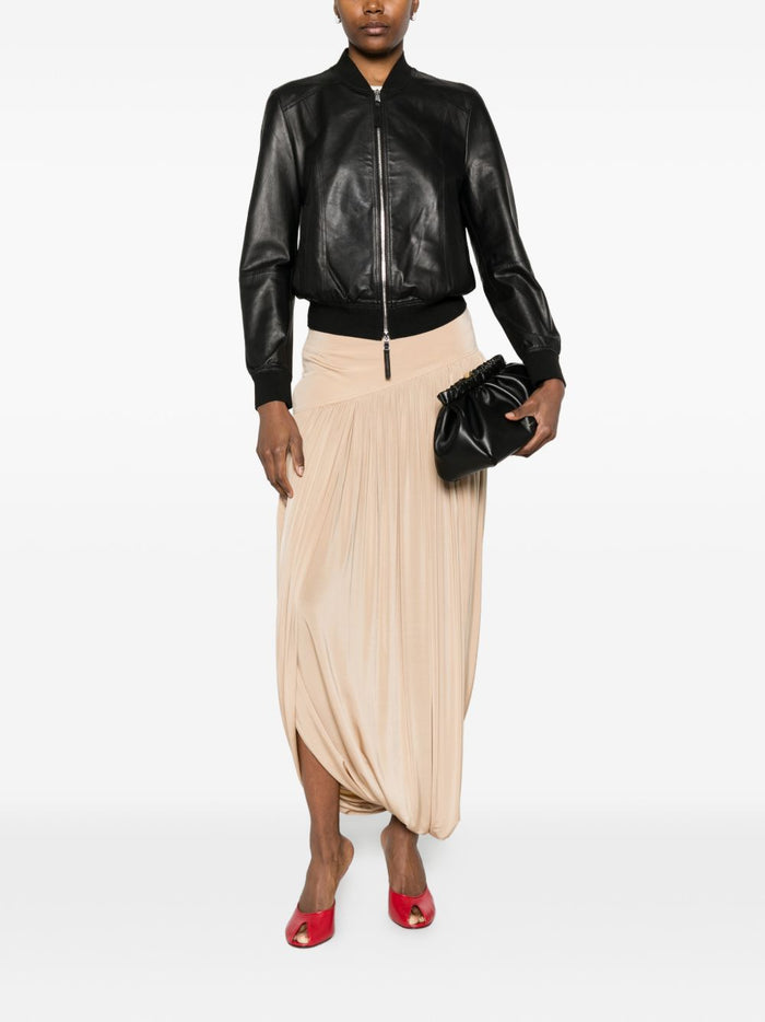 Bully Giubbotto Nero Donna Pelle Bomber 2