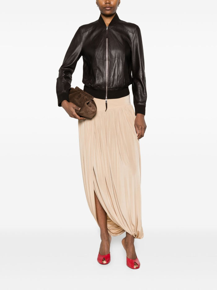 Bully Giubbotto Marrone Moro Donna Bomber Pelle 2