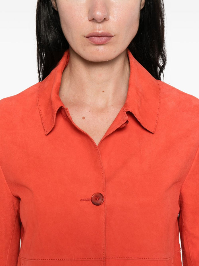 Bully Giubbotto Rosso Ferrari Donna Pelle Tasche Applicate 4