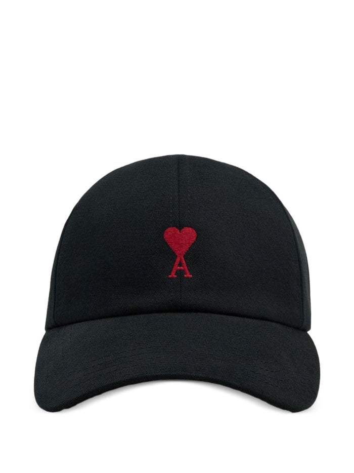 Ami Paris Ami de Coeur Uomo Cappellino Nero 2