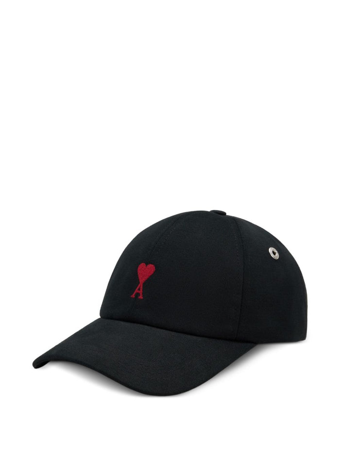 Ami Paris Ami de Coeur Uomo Cappellino Nero 1
