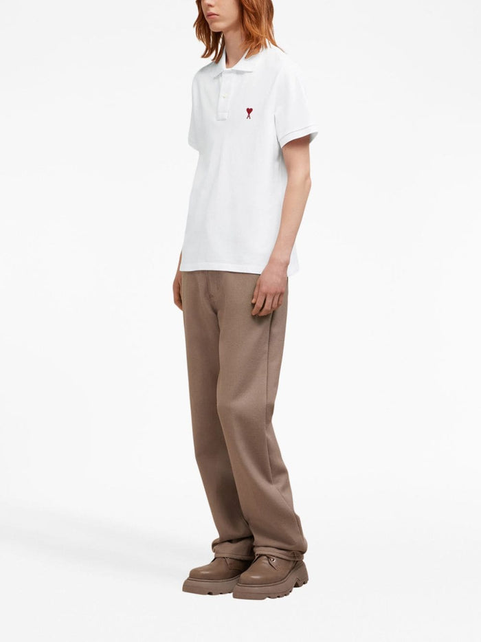Ami Paris Polo Ami de Coeur Uomo Bianco 2