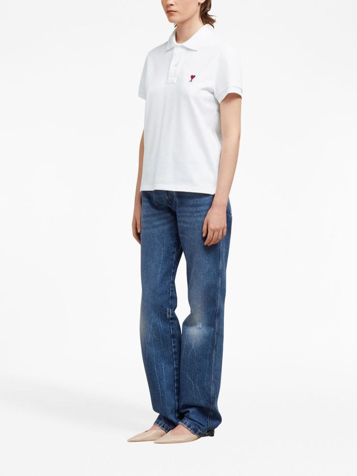 Ami Paris Polo Ami de Coeur Uomo Bianco 4