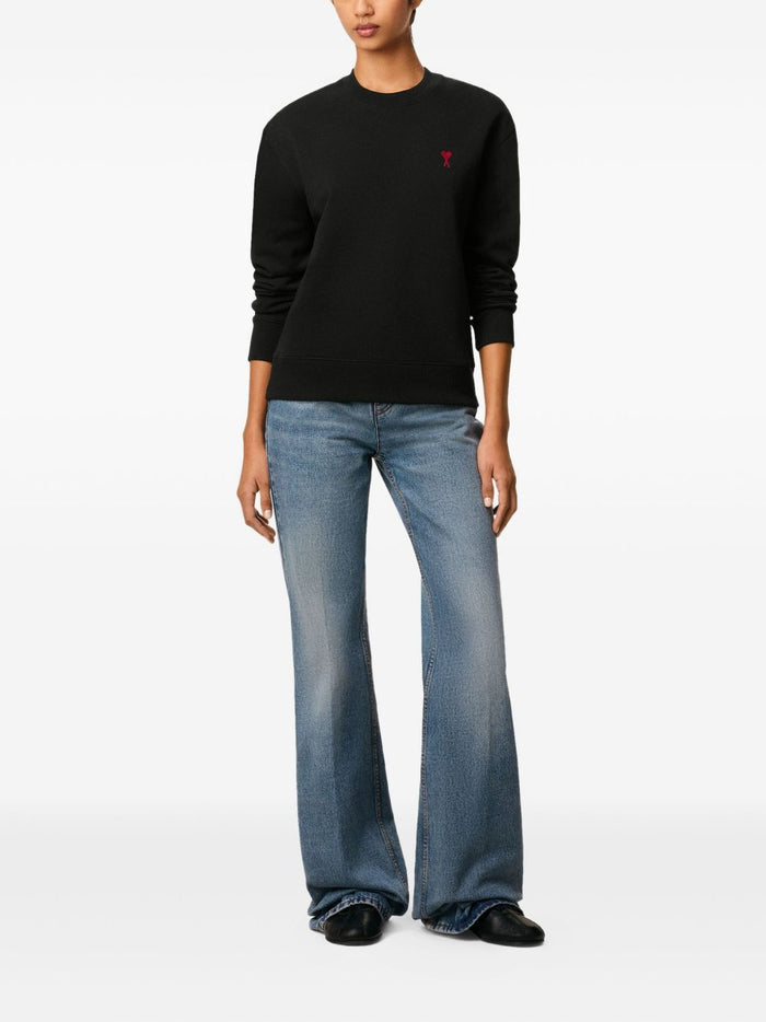 Ami Paris Ami de Coeur Men's Black Sweatshirt 1