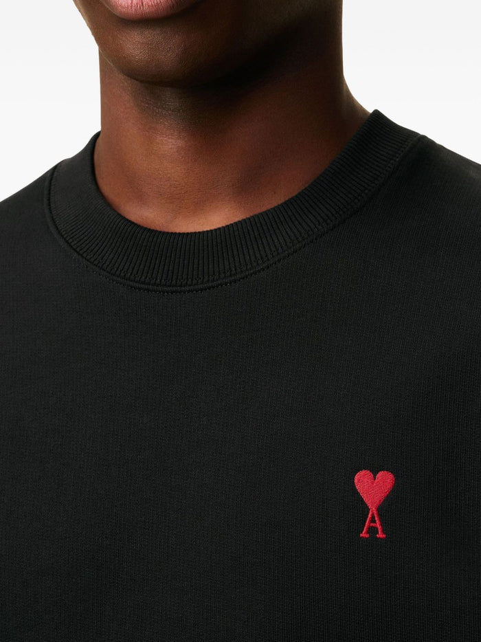 Ami Paris Ami de Coeur Men's Black Sweatshirt 3