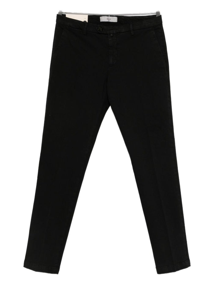 Briglia 1949 Men's Black Slim Fit Trousers 1