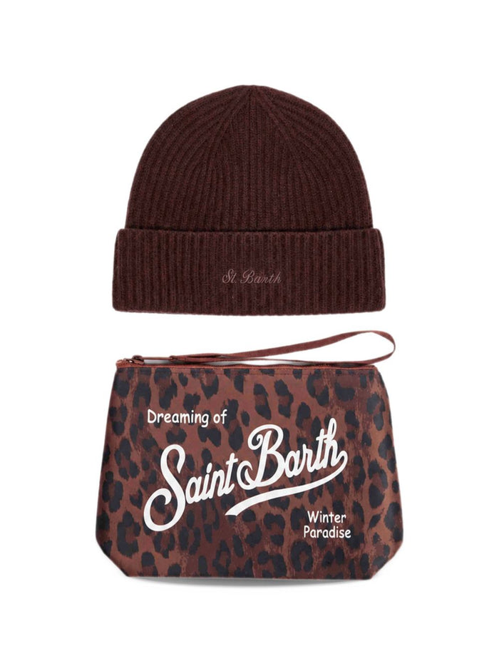 Mc2 Saint Barth Cappellino+pochette Dark Leopard Donna 1