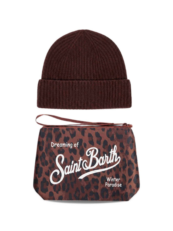 Mc2 Saint Barth Cappellino+pochette Dark Leopard Donna 2
