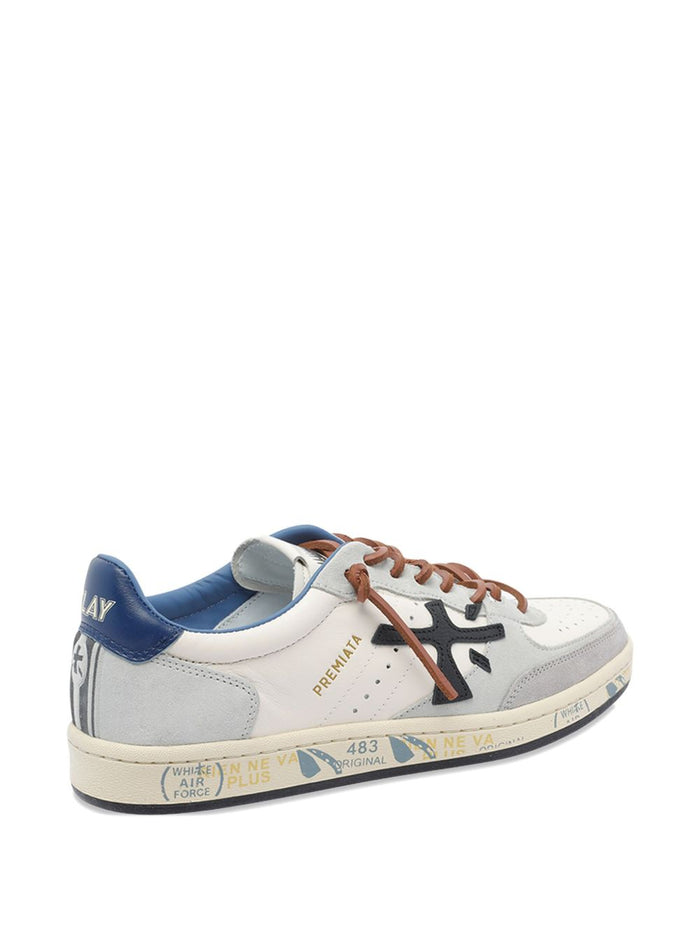Premiata Scarpa Bskt Clay Uomo Bianco-Blu 2