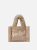 Mc2 Saint Barth Borsa Beige Donna Vanity Mini Shearling Rib - Dipierro