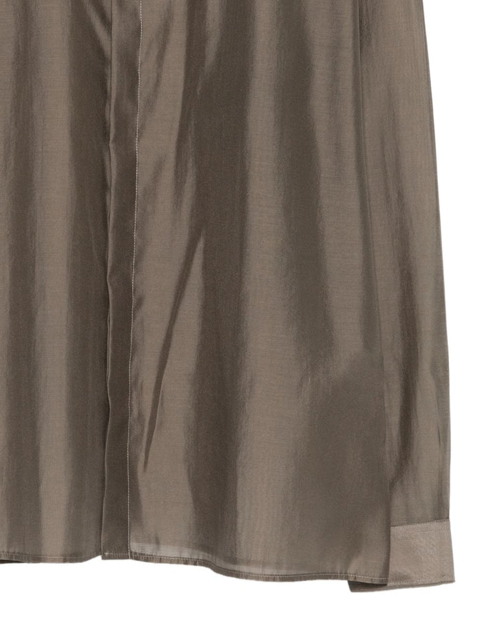 Marsem Camicia Effetto Lucido Uomo Fango 3