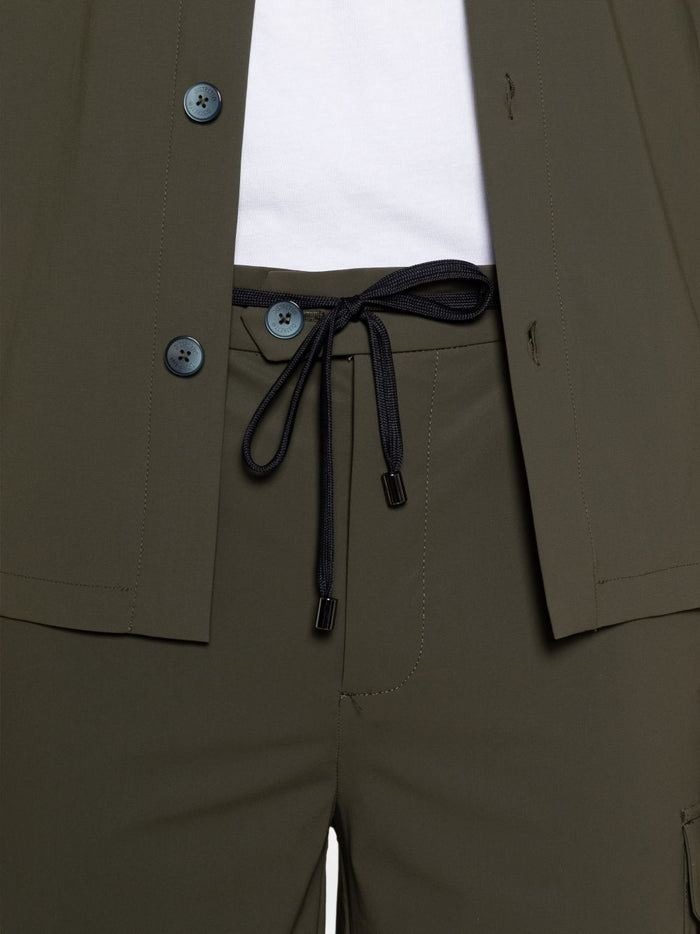 Distretto 12 Bermuda Coulisse Uomo Verde 4