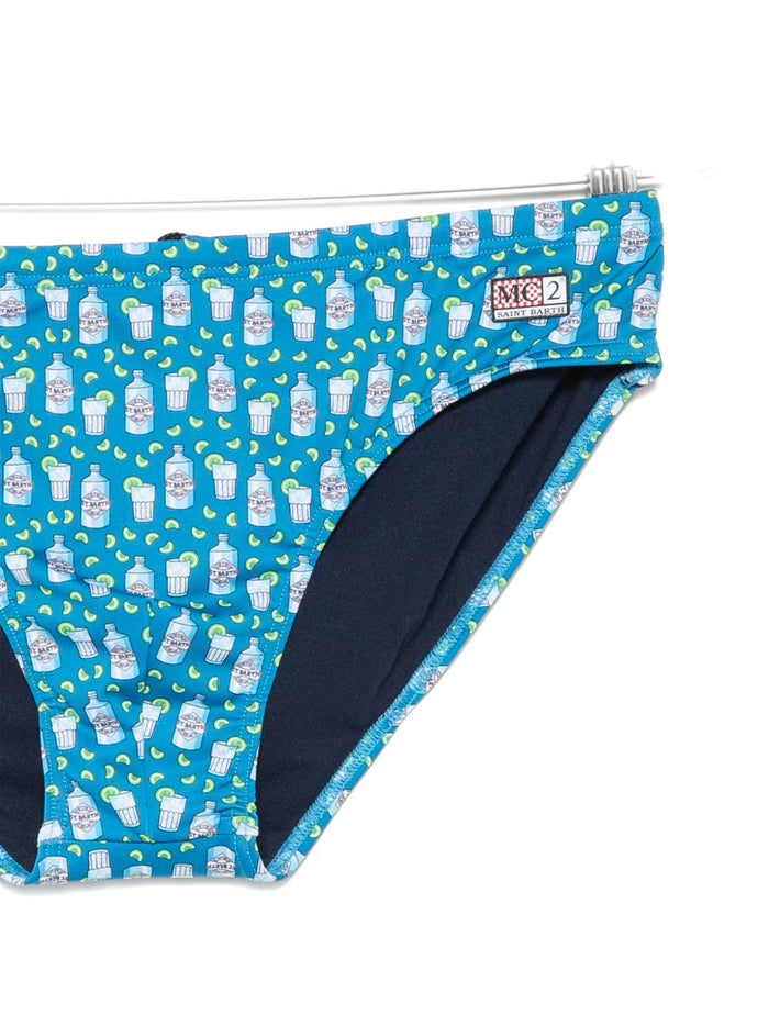 Mc2 Saint Barth Slip Cayo Gin Herren Badehose Blau 3