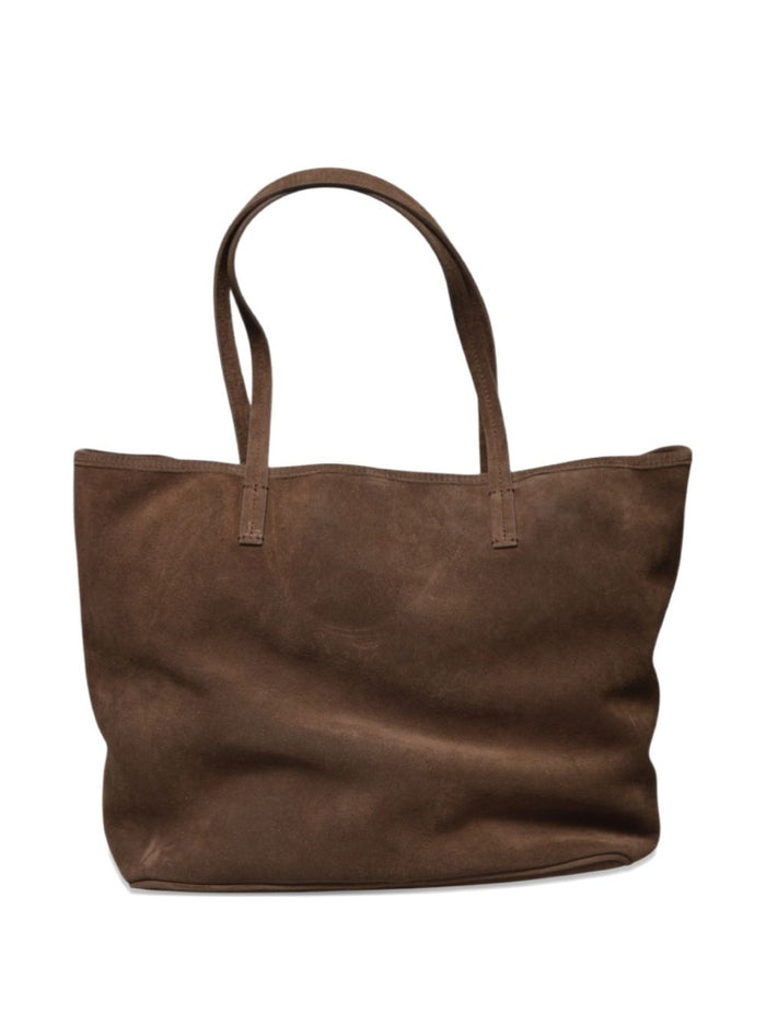 Mc2 Saint Barth Borsa  City Bag Suede Donna Marrone 1