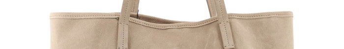 Mc2 Saint Barth Borsa City Bag Suede Donna Beige - Dipierro