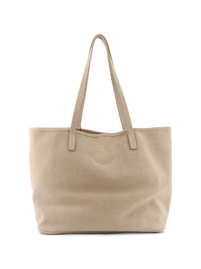 Mc2 Saint Barth Borsa City Bag Suede Donna Beige 1