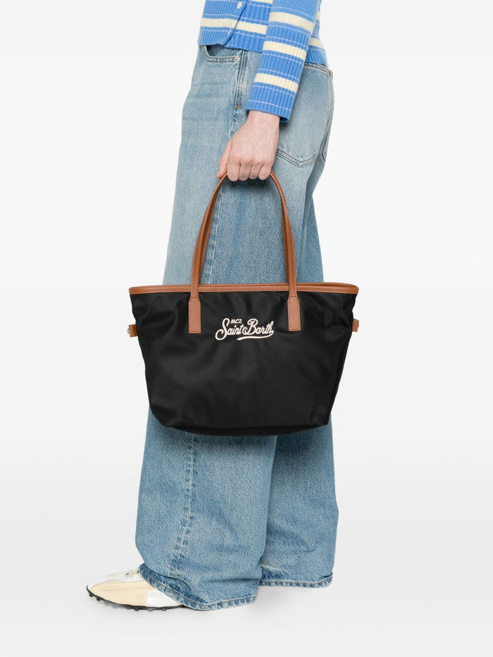 Mc2 Saint Barth Borsa City Bag Mid Donna Nero 3