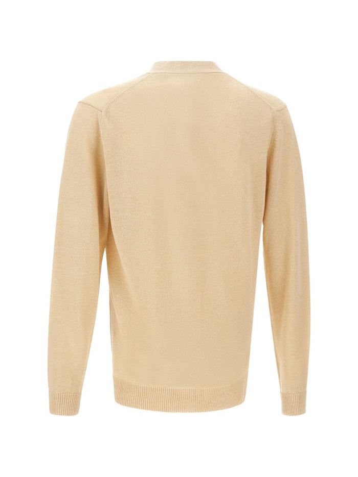 Filippo De Laurentis Cardigan Bottoni Uomo Beige 2