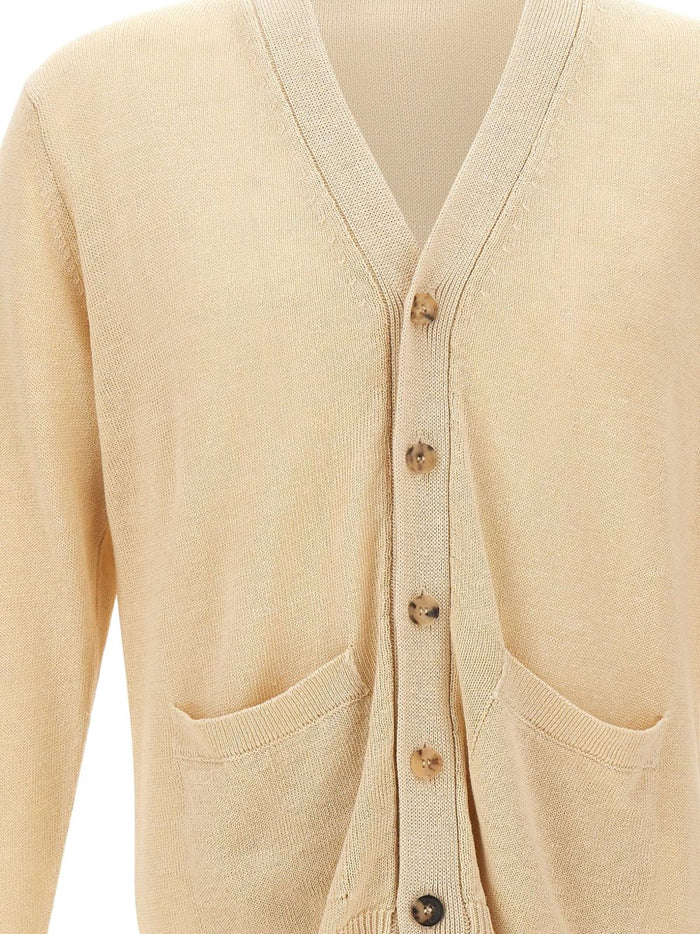 Filippo De Laurentis Cardigan Bottoni Uomo Beige 3