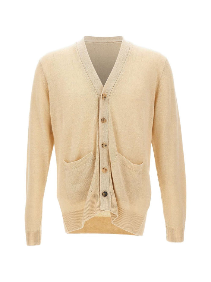 Filippo De Laurentis Cardigan Bottoni Uomo Beige 1