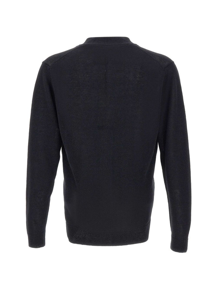 Filippo De Laurentis Cardigan Bottoni Uomo Nero 2