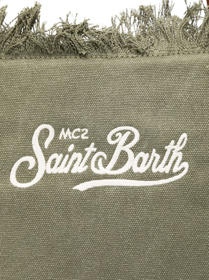Mc2 Saint Barth Borsa City Bag Fringe Donna Verde 3