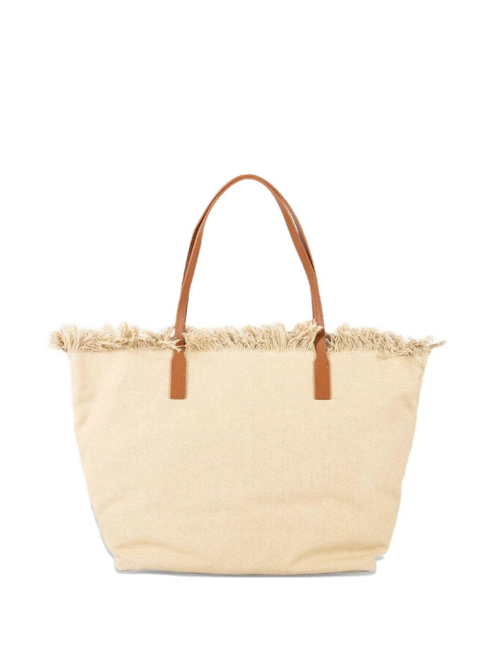Mc2 Saint Barth Borsa City Bag Fringe Donna Beige 2