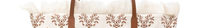 Mc2 Saint Barth Borsa City Bag Fringe Donna Beige - Dipierro