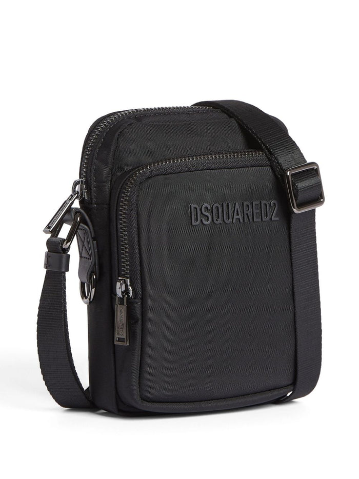 Dsquared2 Borsa Nero Uomo Applicazione Logo 4